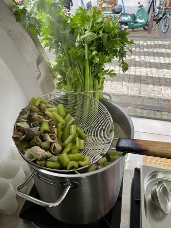Image d'une casserole d'escargots